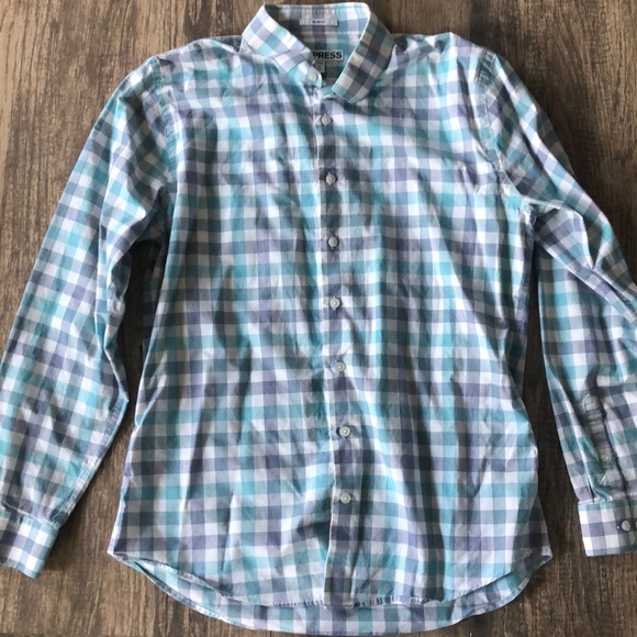 Express Other - Men’s Express Dress Shirt! Size L! Worn Twice!